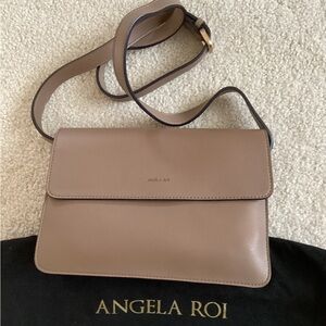 Angela Roi Beige Hamilton Crossbody Bag